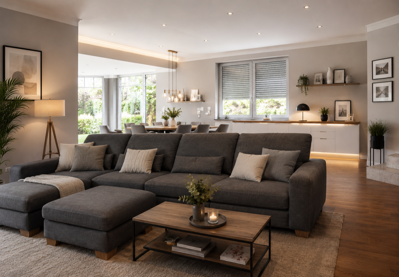 Stadtvilla mit Gewerbe Paderborn — Visualisierung